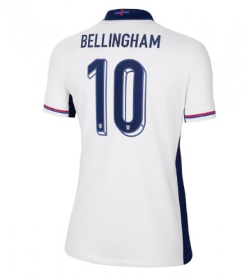 Inglaterra Jude Bellingham #10 Primera Equipación Mujer Eurocopa 2024 Manga Corta